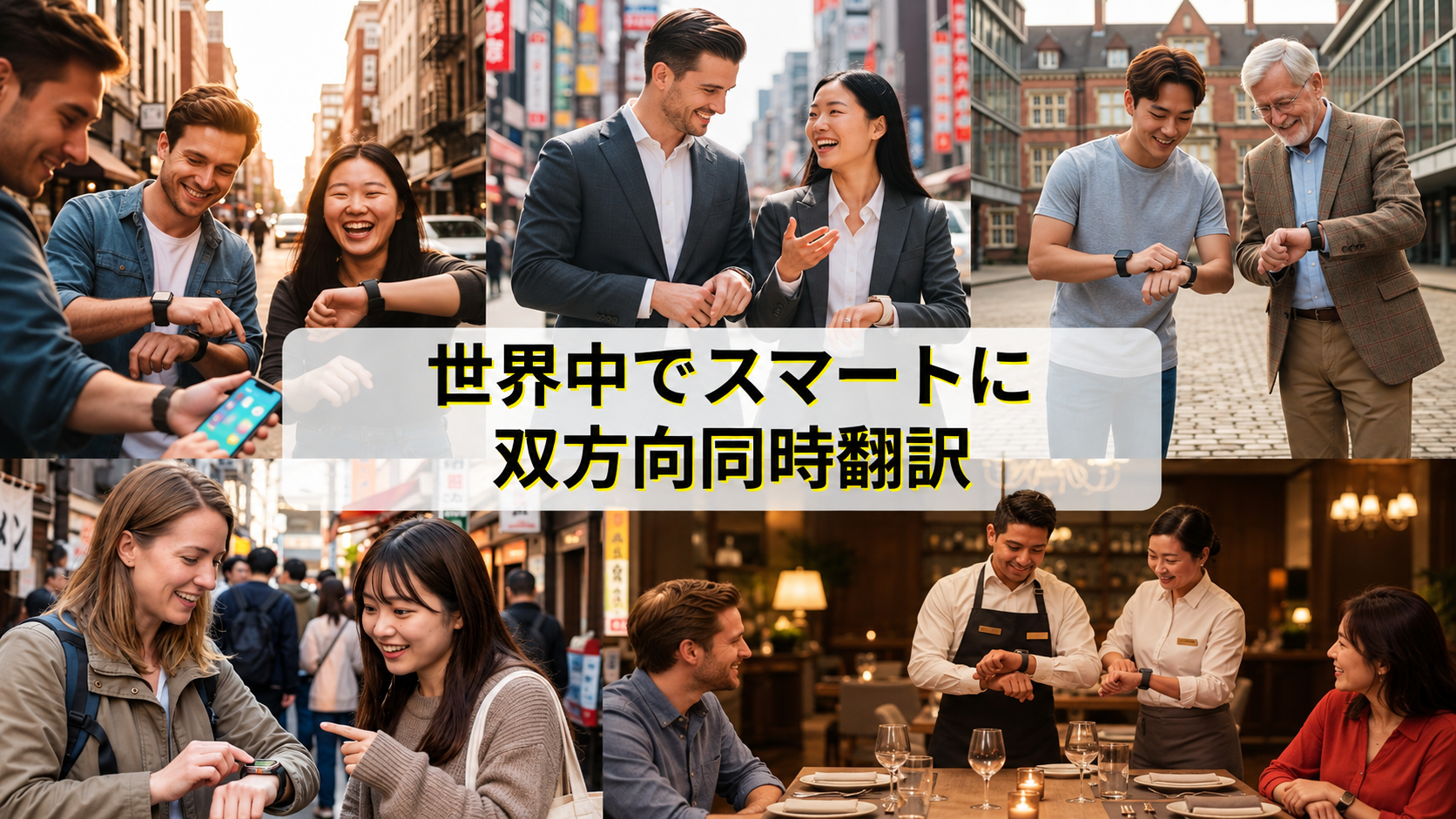 世界中でスマートに双方向同時翻訳のご提供画像