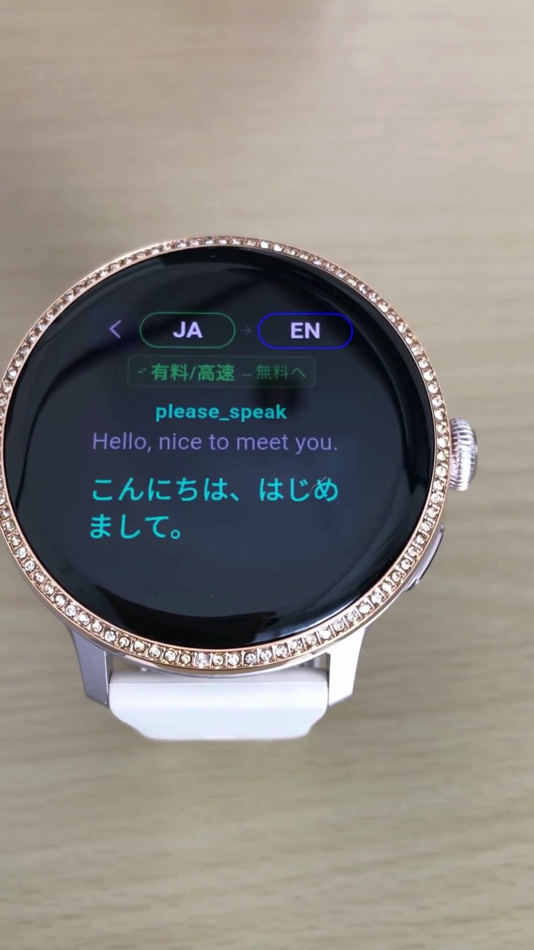 Rayove Watchの翻訳画面